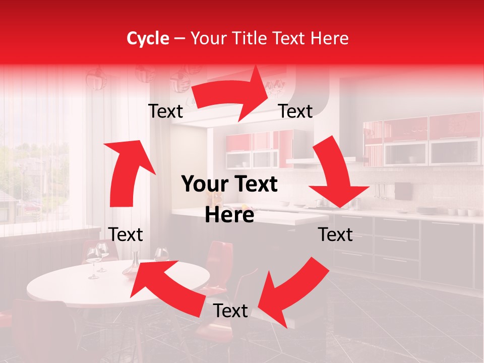 Loft Kitchen Textiles PowerPoint Template
