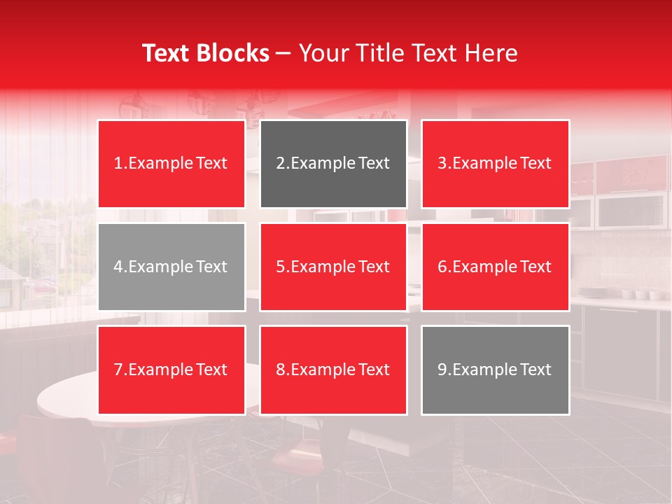 Loft Kitchen Textiles PowerPoint Template