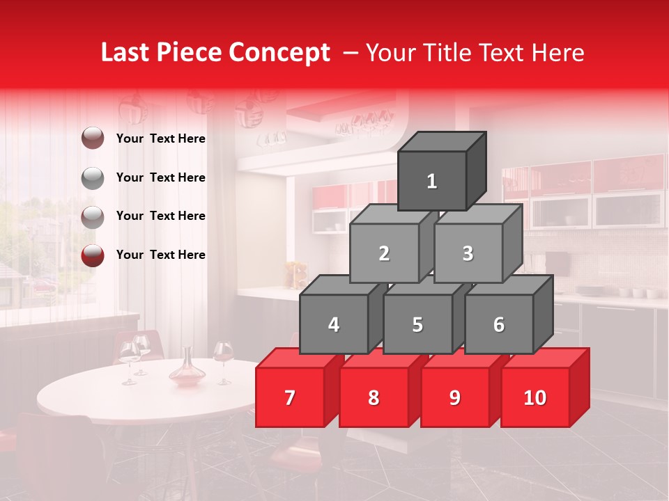 Loft Kitchen Textiles PowerPoint Template