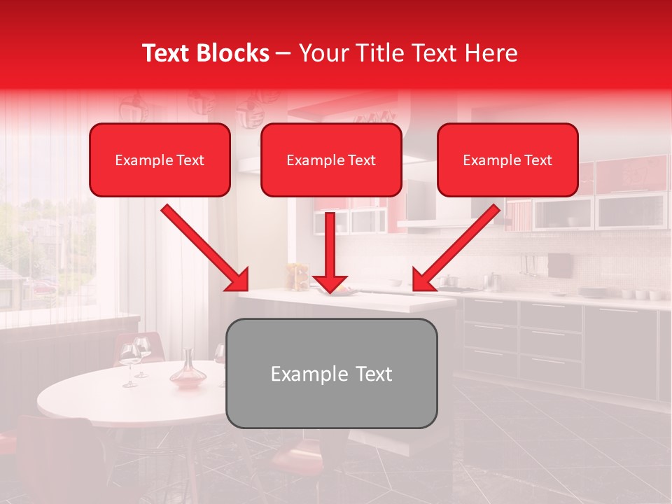 Loft Kitchen Textiles PowerPoint Template