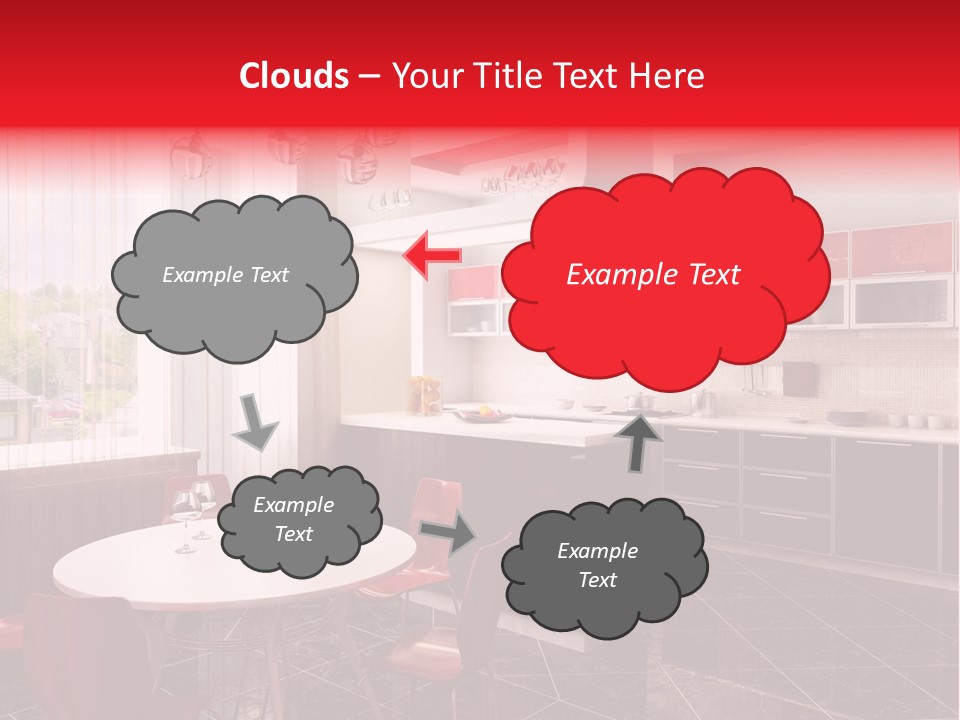 Loft Kitchen Textiles PowerPoint Template