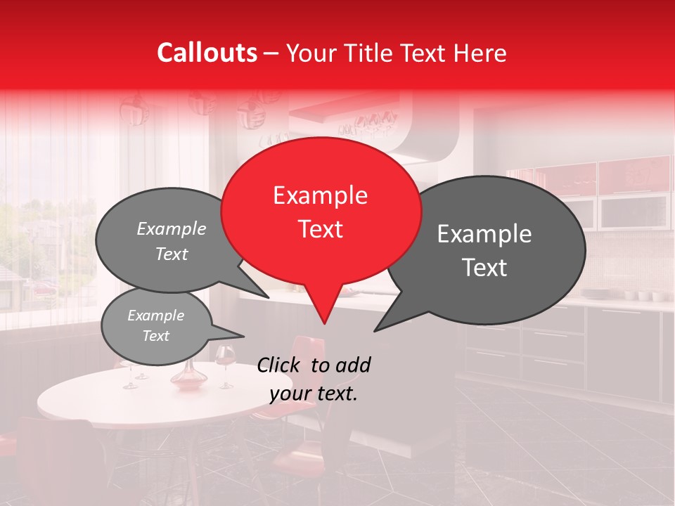 Loft Kitchen Textiles PowerPoint Template