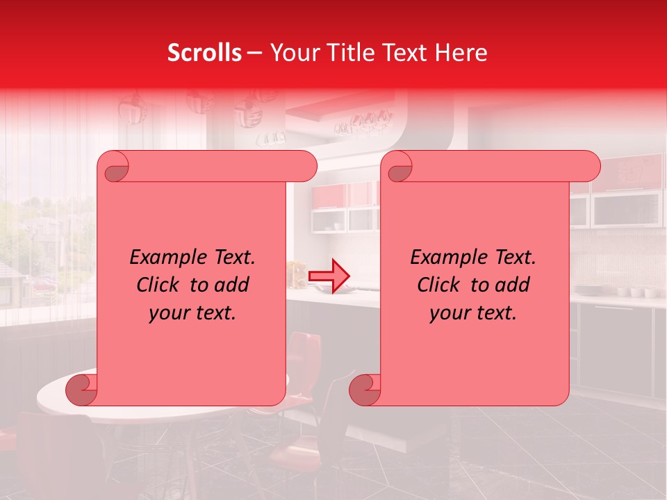 Loft Kitchen Textiles PowerPoint Template