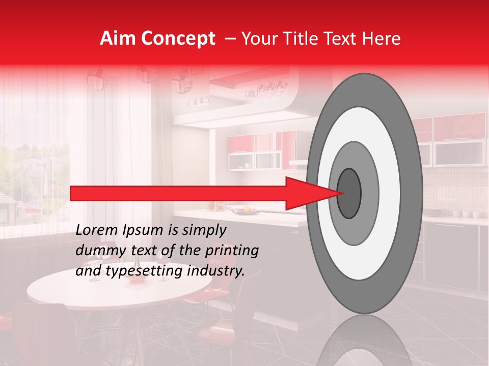 Loft Kitchen Textiles PowerPoint Template