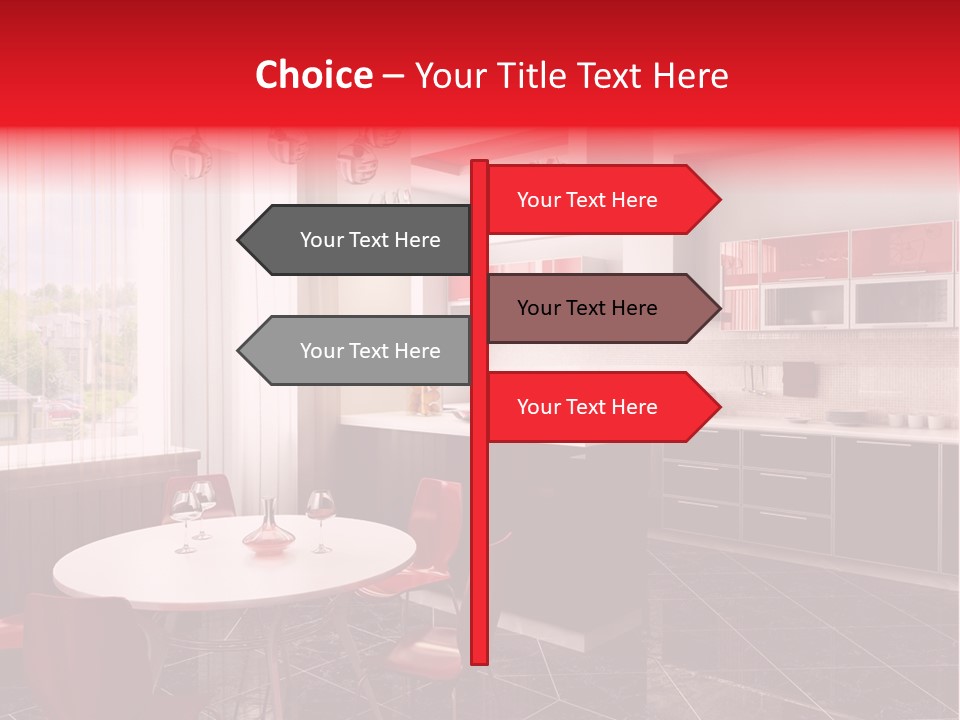 Loft Kitchen Textiles PowerPoint Template