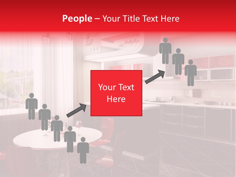 Loft Kitchen Textiles PowerPoint Template