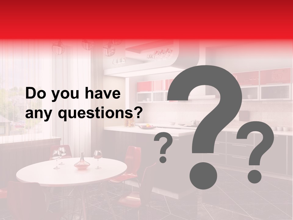 Loft Kitchen Textiles PowerPoint Template