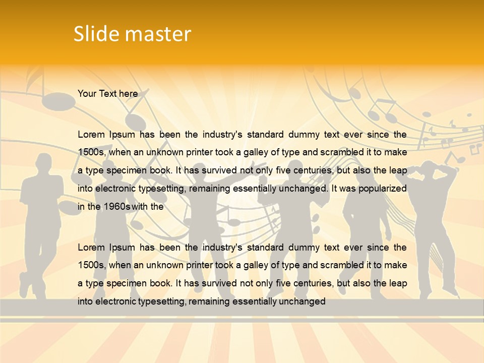 Motion Stripe Image PowerPoint Template