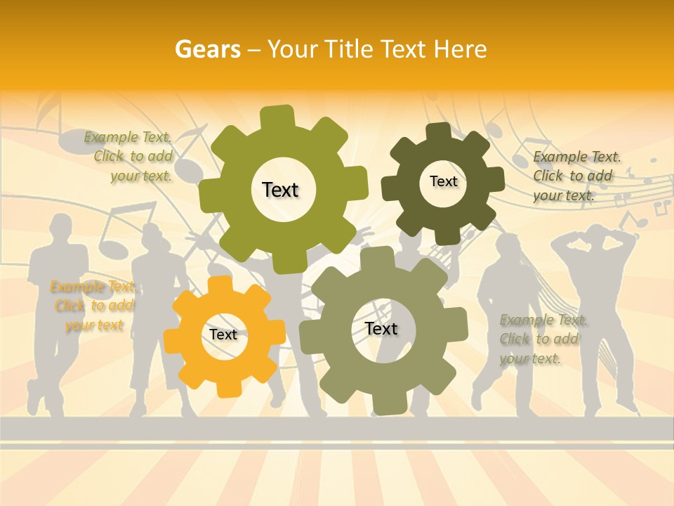 Motion Stripe Image PowerPoint Template