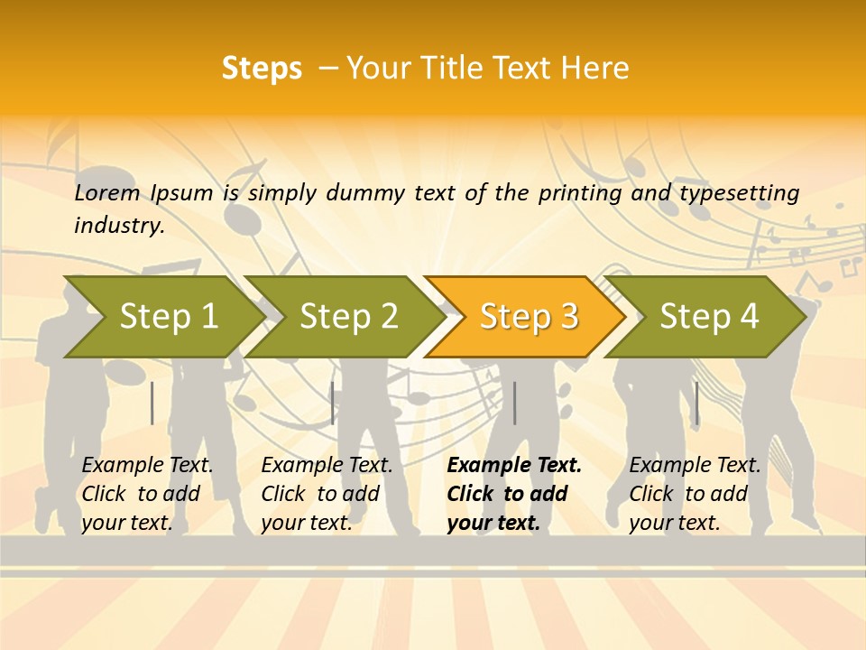 Motion Stripe Image PowerPoint Template