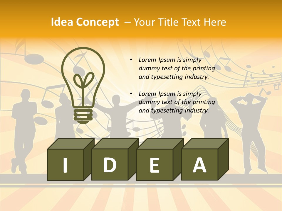 Motion Stripe Image PowerPoint Template