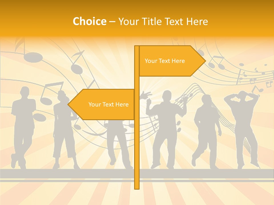 Motion Stripe Image PowerPoint Template