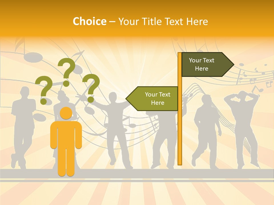 Motion Stripe Image PowerPoint Template