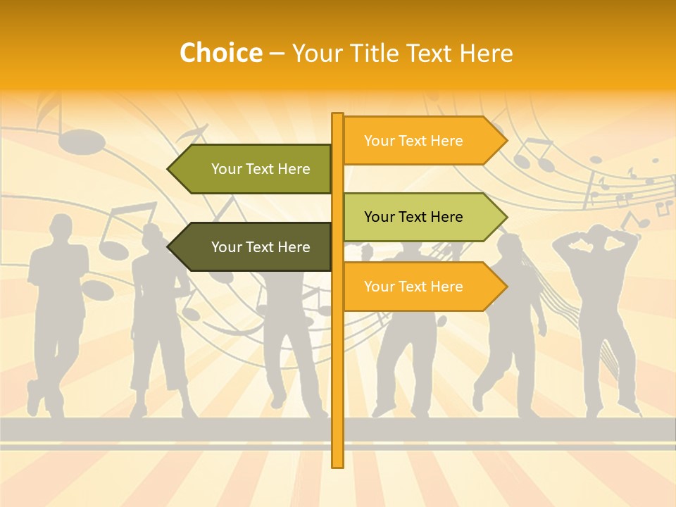Motion Stripe Image PowerPoint Template