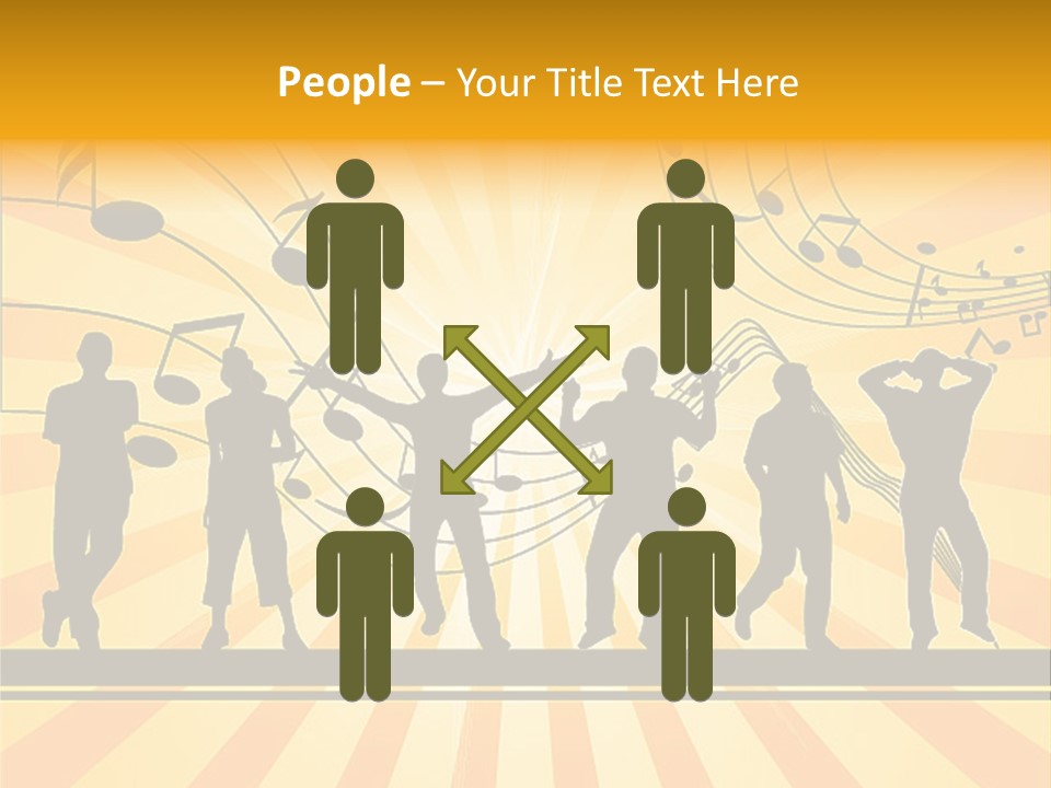 Motion Stripe Image PowerPoint Template