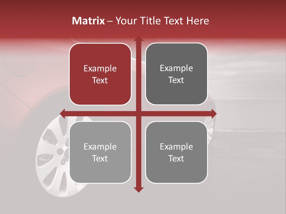 Motor Red Drive PowerPoint Template