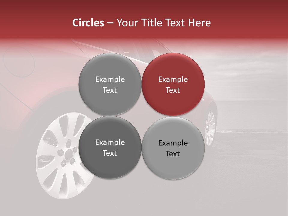 Motor Red Drive PowerPoint Template