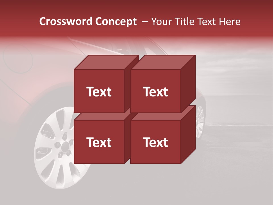Motor Red Drive PowerPoint Template
