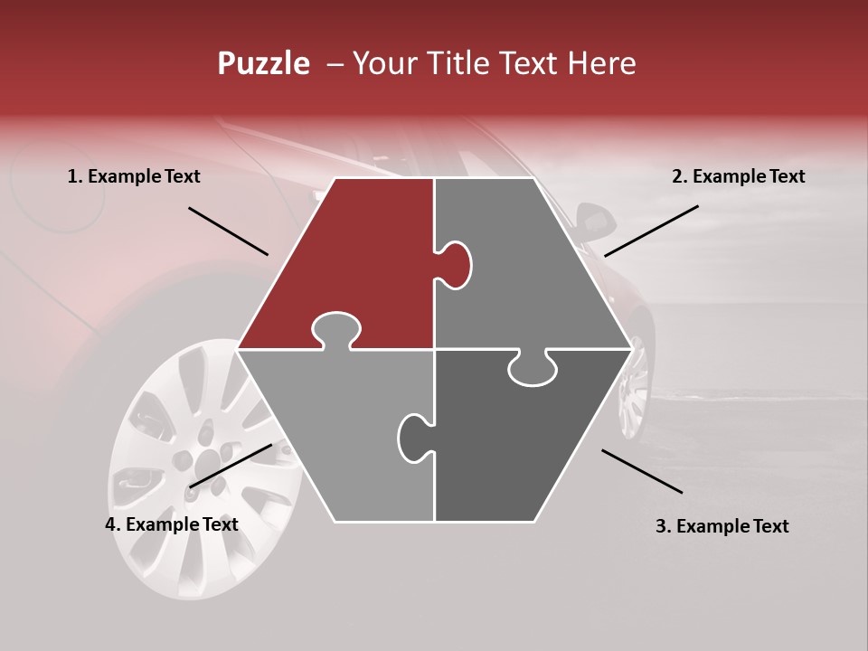 Motor Red Drive PowerPoint Template