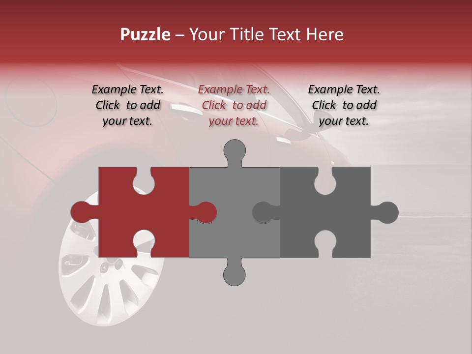 Motor Red Drive PowerPoint Template