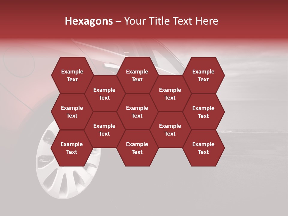 Motor Red Drive PowerPoint Template