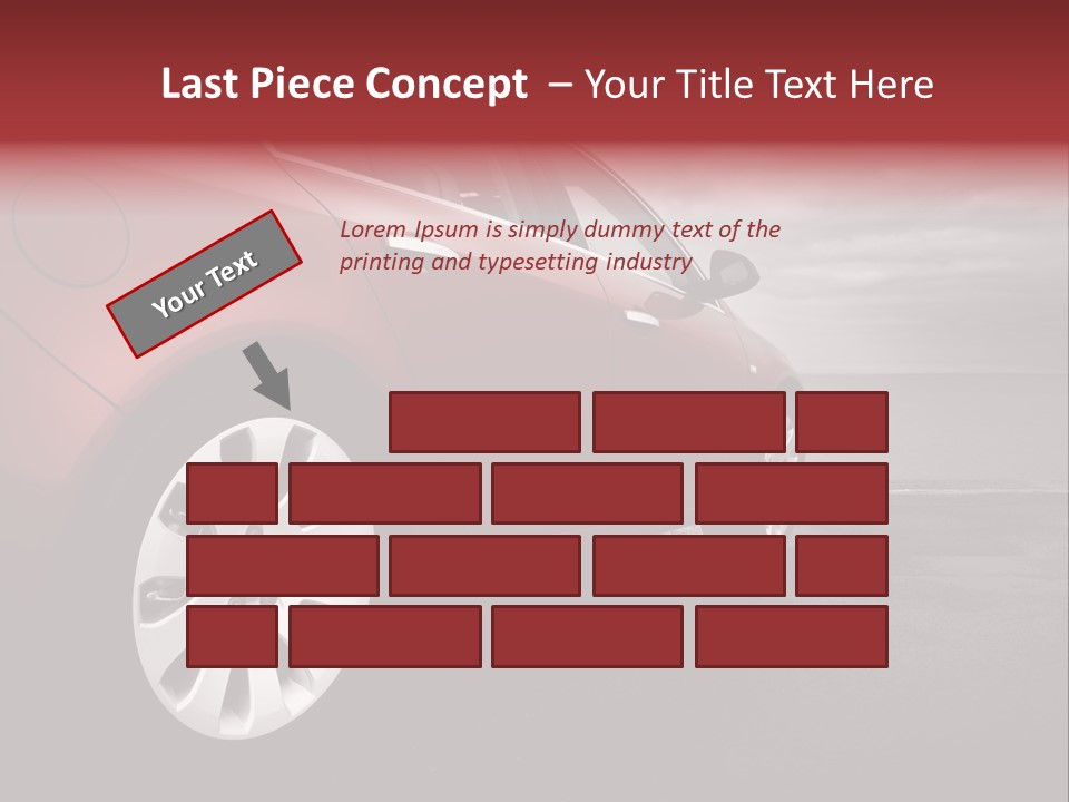 Motor Red Drive PowerPoint Template