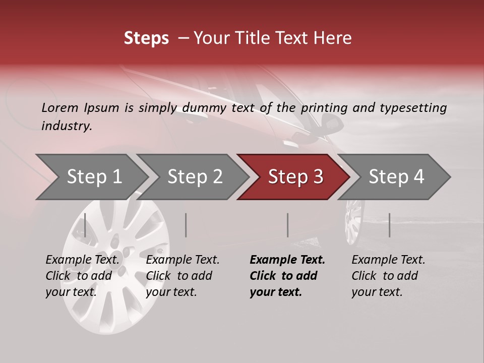 Motor Red Drive PowerPoint Template