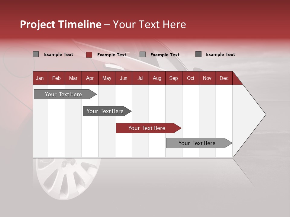 Motor Red Drive PowerPoint Template