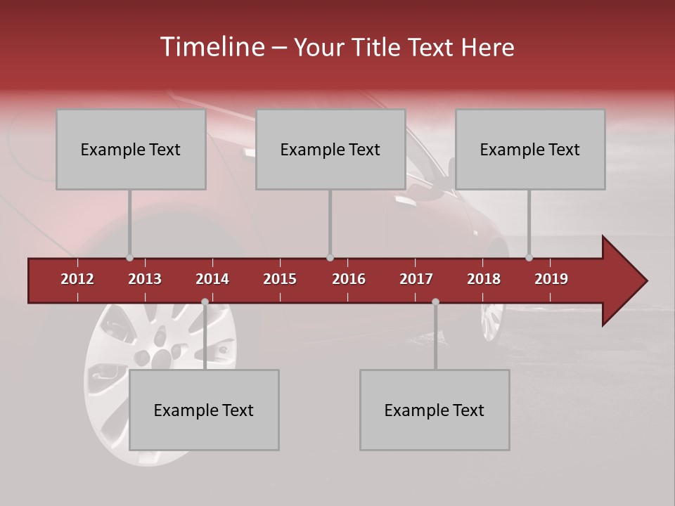 Motor Red Drive PowerPoint Template