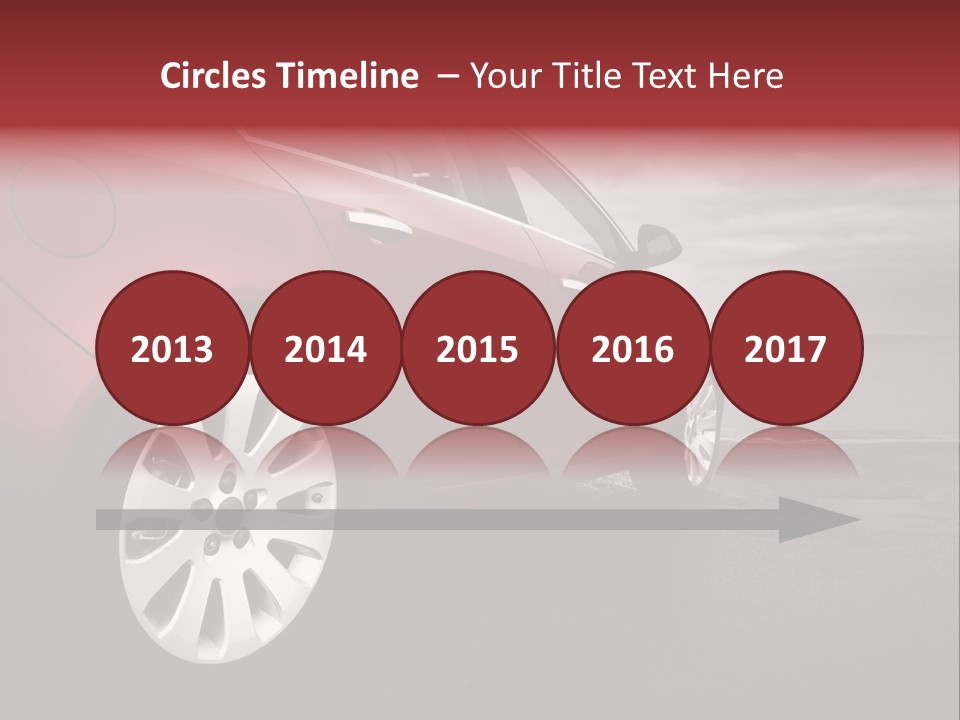 Motor Red Drive PowerPoint Template