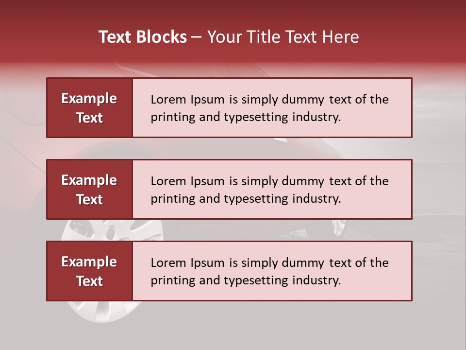 Motor Red Drive PowerPoint Template