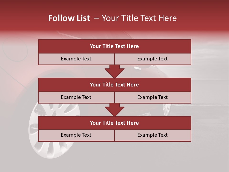 Motor Red Drive PowerPoint Template