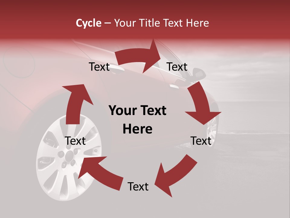 Motor Red Drive PowerPoint Template