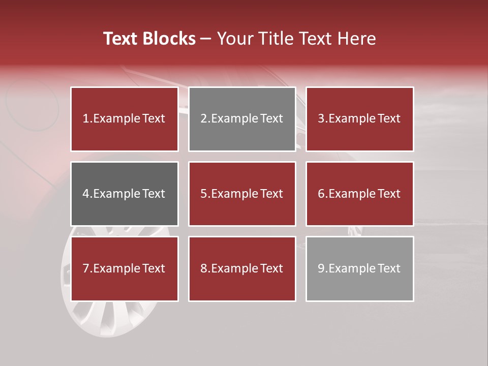 Motor Red Drive PowerPoint Template