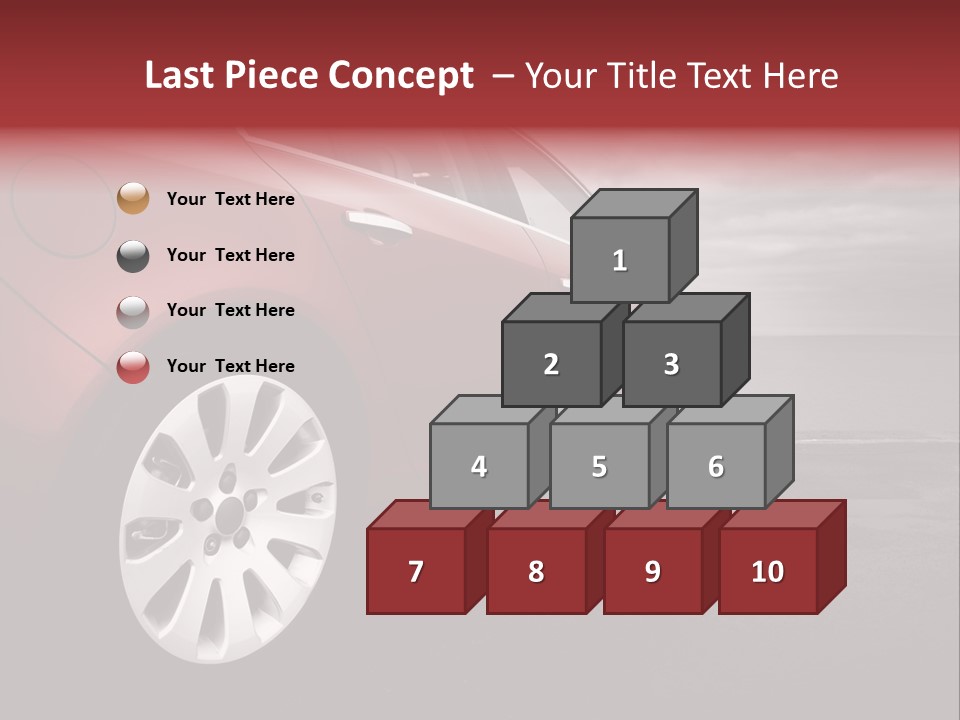 Motor Red Drive PowerPoint Template