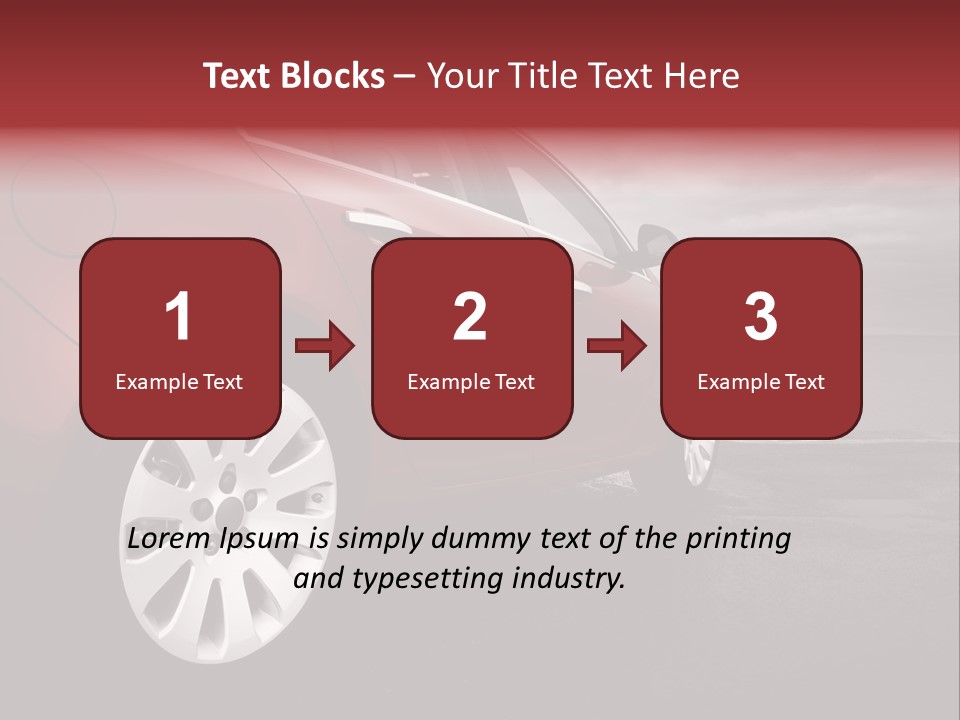 Motor Red Drive PowerPoint Template