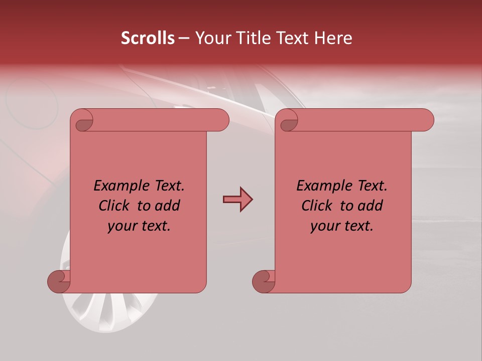 Motor Red Drive PowerPoint Template