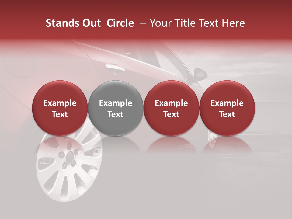 Motor Red Drive PowerPoint Template