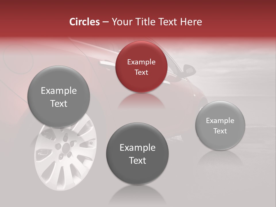 Motor Red Drive PowerPoint Template