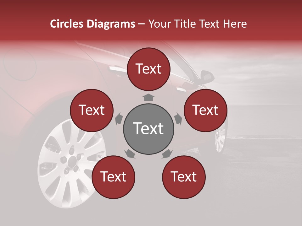 Motor Red Drive PowerPoint Template