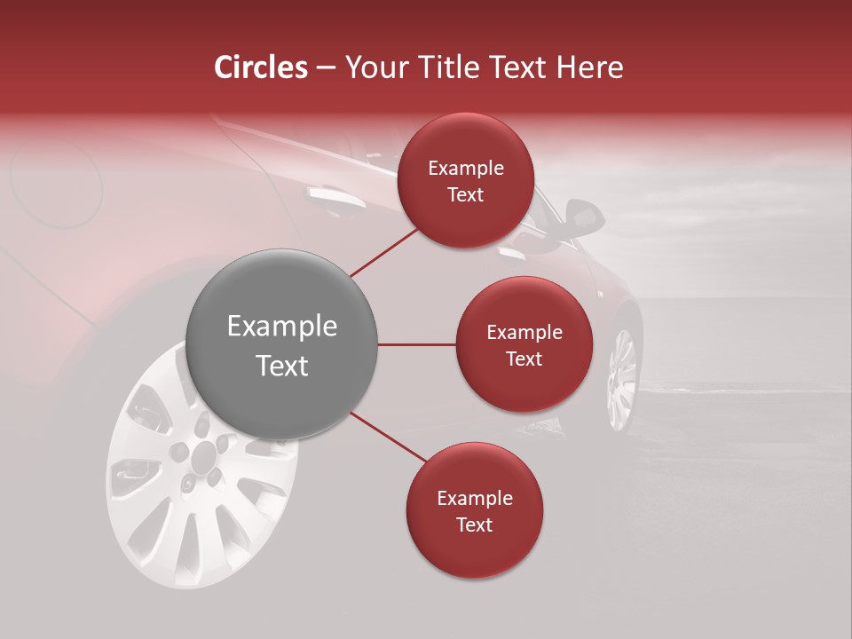 Motor Red Drive PowerPoint Template