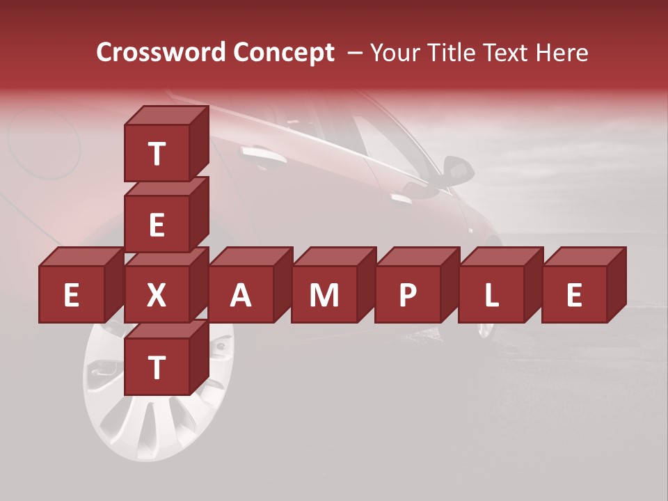 Motor Red Drive PowerPoint Template
