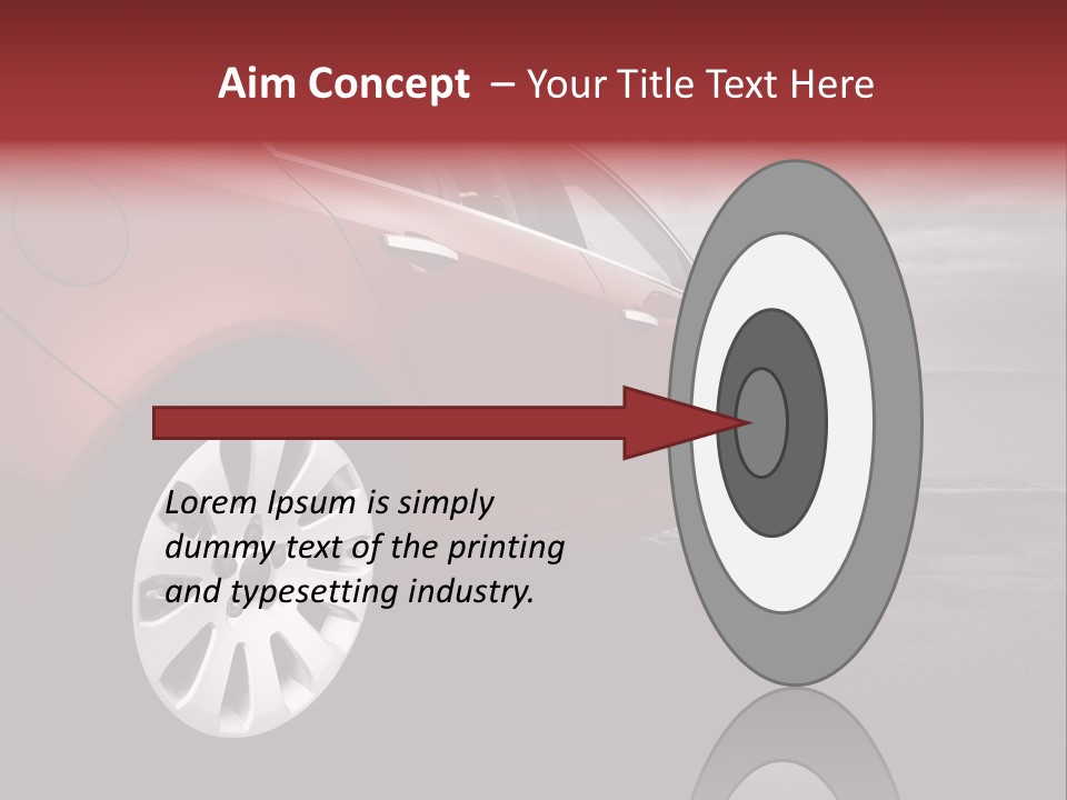 Motor Red Drive PowerPoint Template