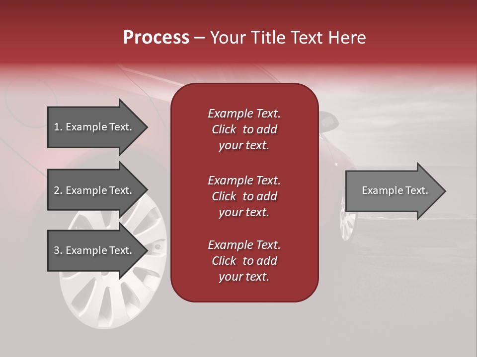 Motor Red Drive PowerPoint Template