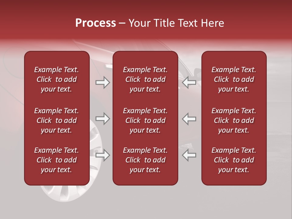 Motor Red Drive PowerPoint Template
