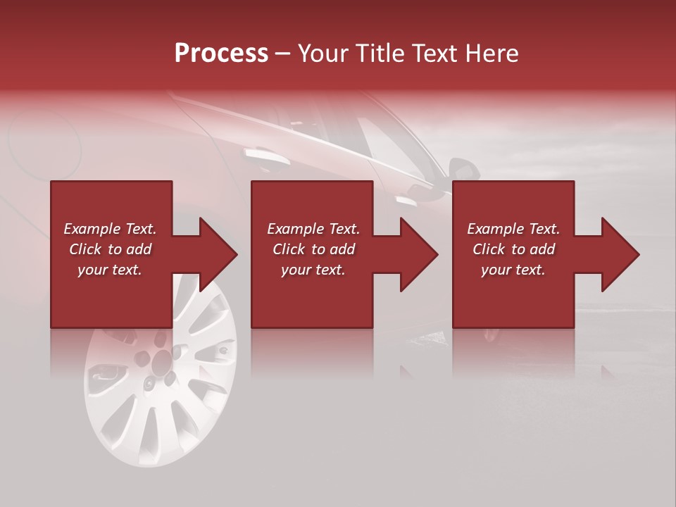 Motor Red Drive PowerPoint Template