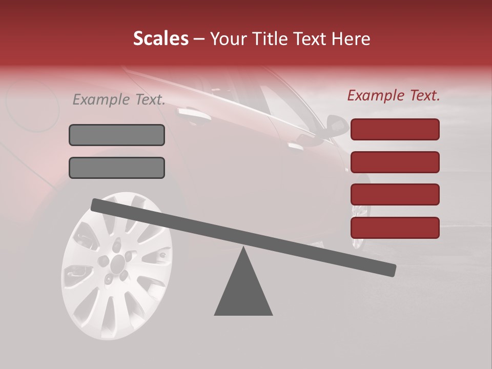 Motor Red Drive PowerPoint Template