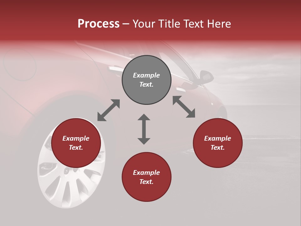 Motor Red Drive PowerPoint Template