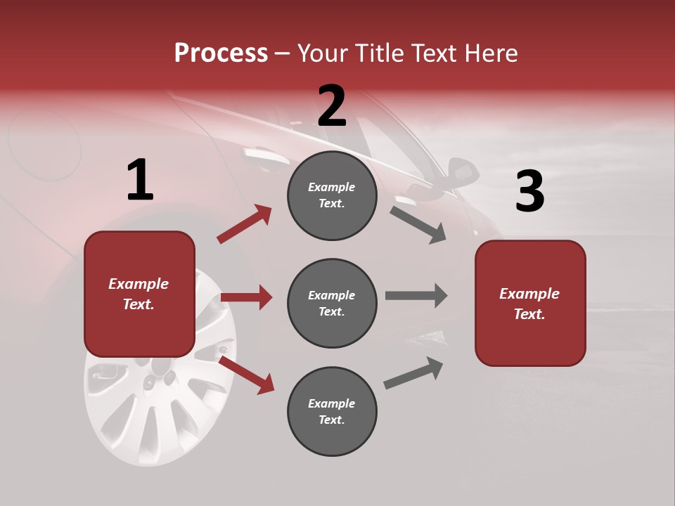 Motor Red Drive PowerPoint Template