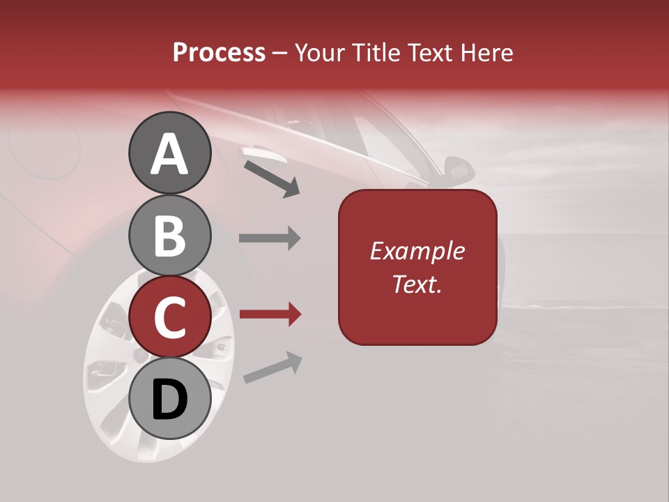 Motor Red Drive PowerPoint Template